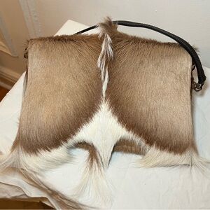 Unique real fur handbag